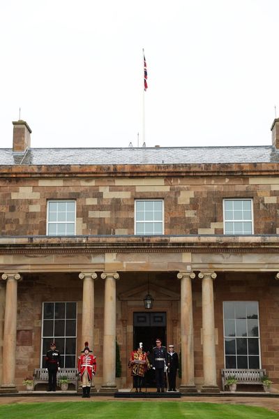 Accession proclamation read to people of Northern Ireland at Hillsborough Castle