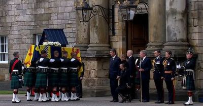 Queen's coffin arrives in Edinburgh after six-hour journey