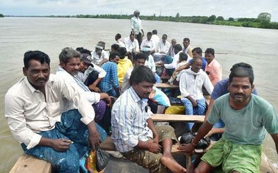 Many areas in Krishna, NTR districts reel under flood for third day