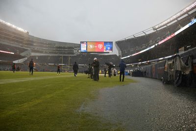 Soldier Field a waterlogged mess before Bears play host to 49ers