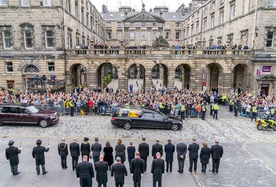 The Queen’s coffin sets off for final resting place ahead of the King’s UK tour