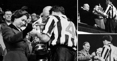 Newcastle United's Kings of Wembley came face to face with the real royalty