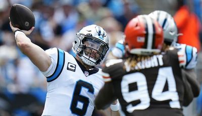 Panthers QB Baker Mayfield struggles in 1st half of ‘revenge game’ vs. Browns