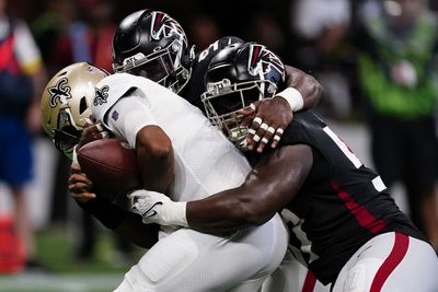 Watch: Falcons DL Grady Jarrett sacks Saints QB James Winston