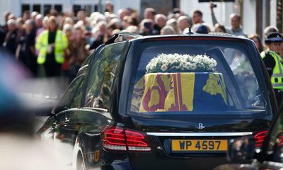 ‘We had to be here’: crowds bid farewell to Queen on her final Scottish journey