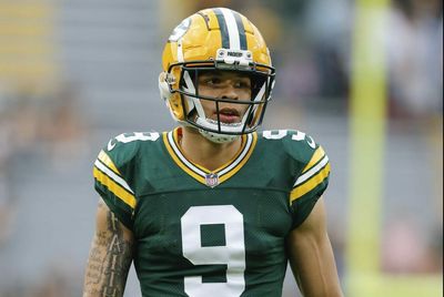 Packers rookie WR Christian Watson drops would-be touchdown on first play of 2022