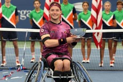 US Open: Alfie Hewett wins sixth singles Grand Slam title to deny Shingo Kunieda historic success