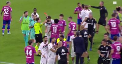 Juventus denied 94th minute winner that sees goalscorer and three others sent off