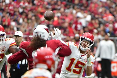 Patrick Mahomes destroying Cardinals