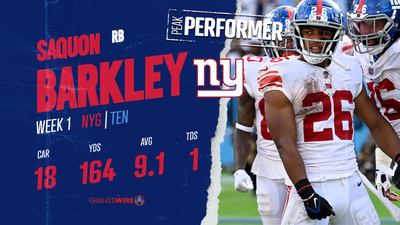 Giants vs. Titans Player of the Game: Saquon Barkley