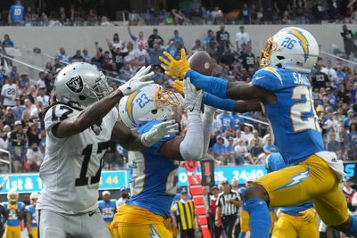 Raiders WR Davante Adams encouraged despite turnover riddled loss to Chargers ‘we beat ourselves’