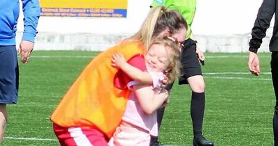 Renfrew women's footballer who suffered heart failure while giving birth returns to game
