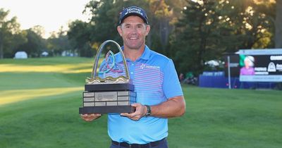 How much prize money did Padraig Harrington earn after winning PGA Tour Champions tournament?