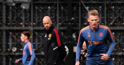 Erik ten Hag doing wrong-footed training sessions with Manchester United players