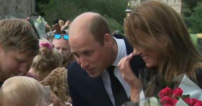 Kate Middleton's touching gesture as Prince William adorably pulls faces at baby
