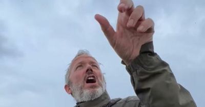 Hilarious clip shows English tourist surrounded by midges in the Highlands as he shouts 'they're all over me'