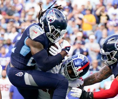 NFL Week 1 Most Disrespectful Plays: Titans’ Derrick Henry experiences what it’s like to be hit by Derrick Henry