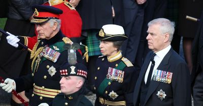 King Charles III and his siblings walk behind Queen's coffin as it travels to St Giles' Cathedral in Edinburgh