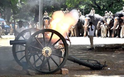 Dasara 2022: Cannon firing practice goes off smoothly