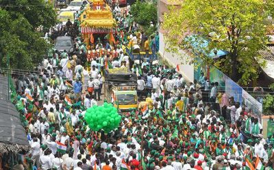 Amaravati farmers launch padayatra 2.0