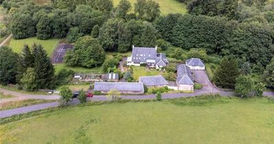 Tranquil six-bed Glasgow farmhouse complete with tennis court hits market