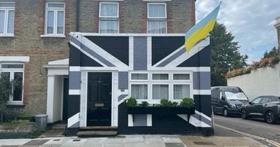 Family who painted huge Union Jack flag on their home 10 years ago repaint it black - to pay respects to the Queen