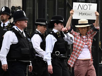 Anti-royal protesters are being arrested in the U.K. as the 'Not My King' tag grows