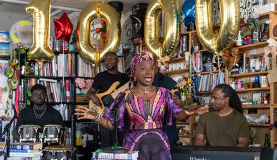 Superstar Angélique Kidjo sings at the 1000th Tiny Desk — and speaks from her heart