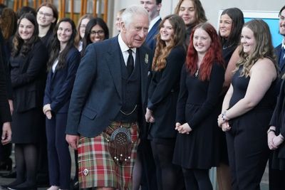 Young Scots share pride of performing guard of honour for King