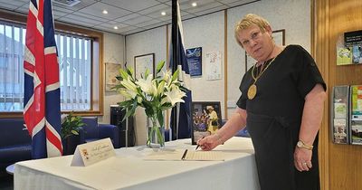 Locals invited to sign books of condolence for the Queen set up at various locations as Lanarkshire Provost first to pay respects