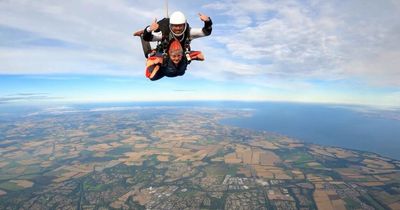 Thrill-seeking Scots OAP plunges 10,000ft for 75th birthday