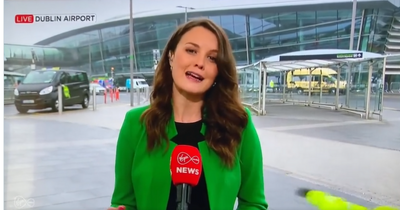 Dublin Airport worker falls on live TV with viewers calling footage ‘ice-slip 2.0’