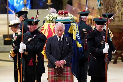 King Charles in Belfast, queen's coffin to return to London