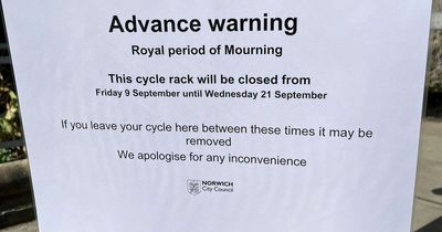 Council mocked for closing bike racks during period of mourning for the Queen