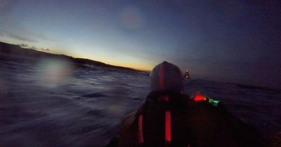 East Lothian RNLI crew race out in darkness to help save fishing boat in distress