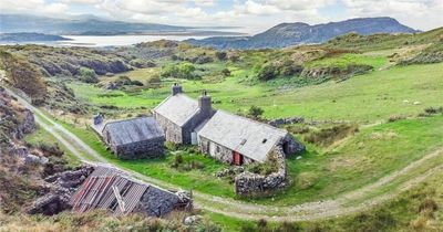 Remote cottage renovation project with astonishing views for sale for the first time in 80 years