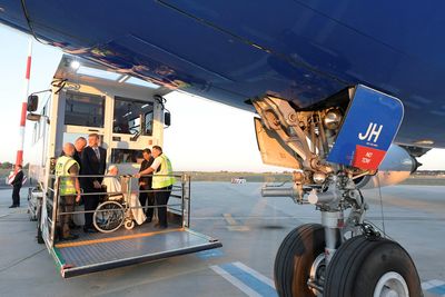 Pope Francis arrives in Kazakhstan