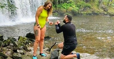 The gorgeous moment a couple who met on a Facebook group got engaged doing the thing that brought them together