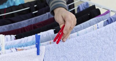 Simple way to dry washing which costs just 1p an hour - and you don't need to turn your heating on