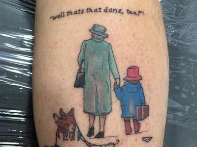 Mourner gets Queen and Paddington Bear tribute tattoo