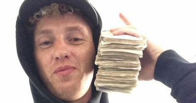 Boasting drug dealer who posed with wad of cash on social media only has to pay back £48k