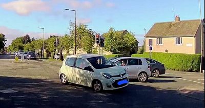 Watch as car spins into Edinburgh pavement after T-bone crash on busy road