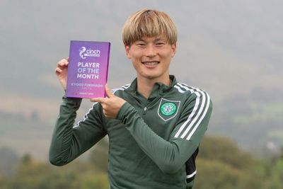 Celtic star Kyogo named Premiership's August player of the month