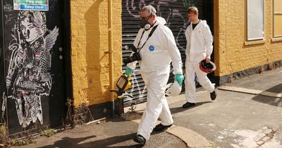 Forensic investigators descend on scene of suspected arson attack in Newcastle