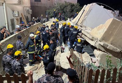Four-storey building collapses in Jordan's capital, people rescued from debris