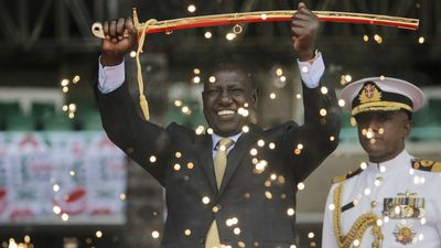 William Ruto, sworn in as Kenya's president, touts his chicken seller roots