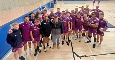 Garth Brooks surprises Munster team with visit to training facility