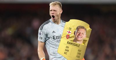 Aaron Ramsdale handed massive FIFA 23 rating upgrade after debut Arsenal season