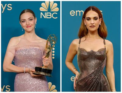 Mamma Mia fans gush over Lily James kissing Amanda Seyfried at the 2022 Emmys