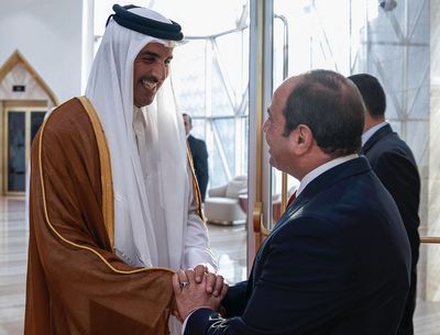Egypt’s el-Sisi arrives in Doha on first trip since GCC crisis